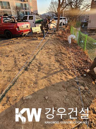 김천시 덕곡동 한마음 아파트 보도블록 및 경계석 설치 공사_2